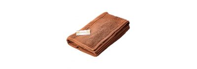 Toalla baño tela home accents lisa 27x54pulg chocolate