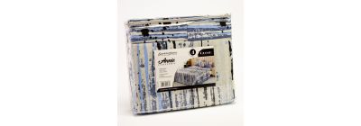 Sábana queen estampada 4 piezas