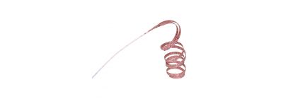 Rama navideña escarchada rosado