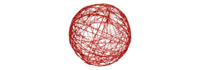 Esfera colgante escarchada roja