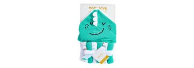 Toalla baño para bebé con pañito 7pzas surtido