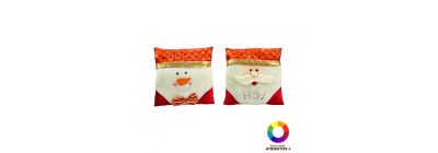 Cojín navideño con relieve