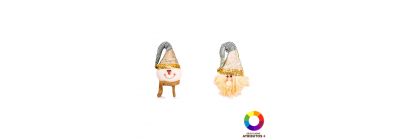 Peluche navideño Santa y muñeco