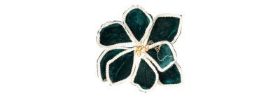 Flor afelpada navideña elegante