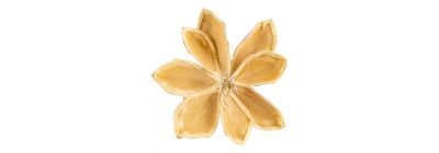 Flor afelpada champagne 25 cm