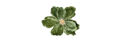 Flor navideña afelpada