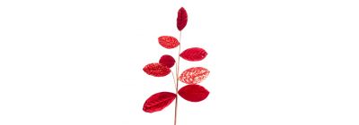 Flor navideña burdeos
