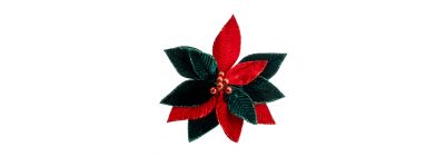 Flor navideño 28 cm
