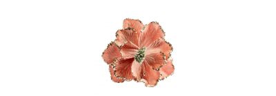 Flor con flor navideña