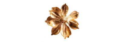 Flor navideña con flor