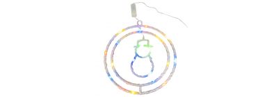 Muñeco de nieve con luz