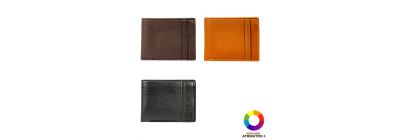 Billetera hombre costura y relieve