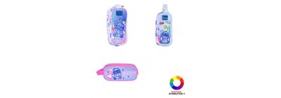 Cartuchera estampado Stitch compacta