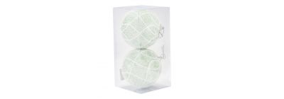 Esferas navideñas relieve nevado