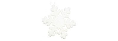Copo nieve colgante blanco