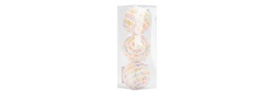 Esferas navideñas con relieve