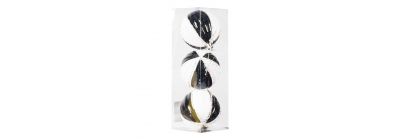 Esferas relieve negro blanco