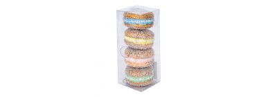 Figura colgante macaron escarchado