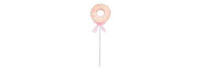 Paleta dona rosada decorativa