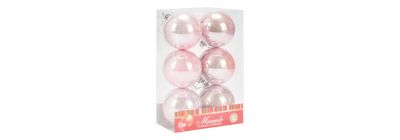 Esferas navideñas rosado perlado