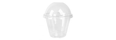 Vaso bebida fría 9oz pet transparente 50und