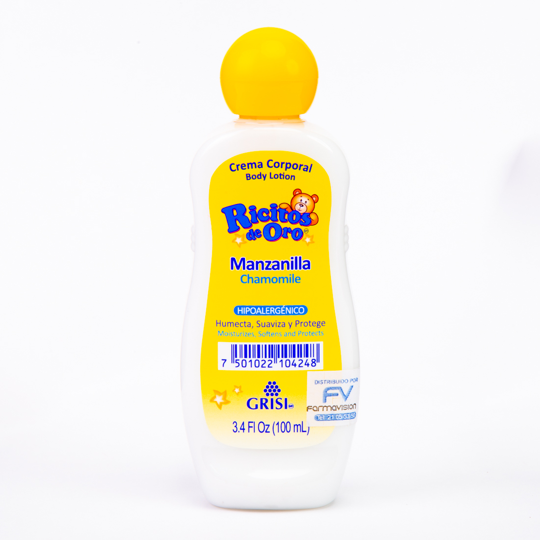 Crema corporal manzanilla hipoalergénica