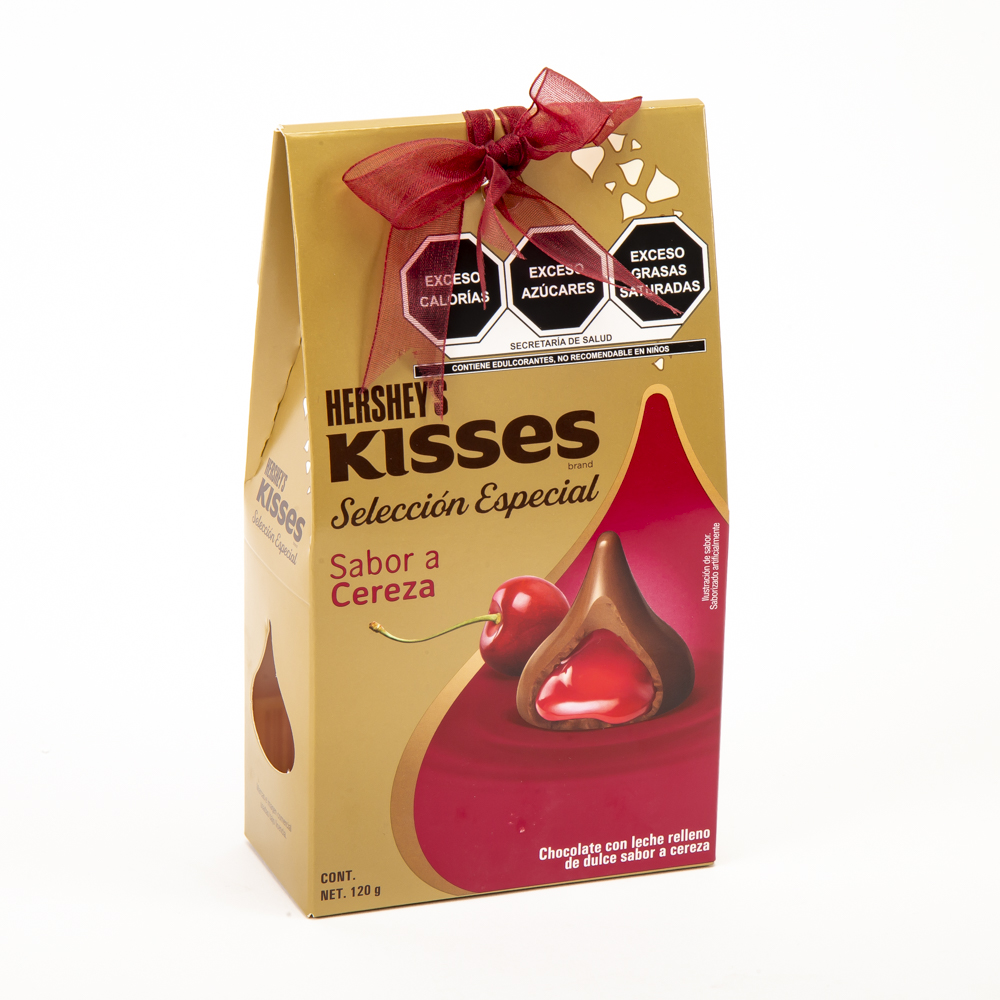 Chocolate estuche kisses cereza 120g