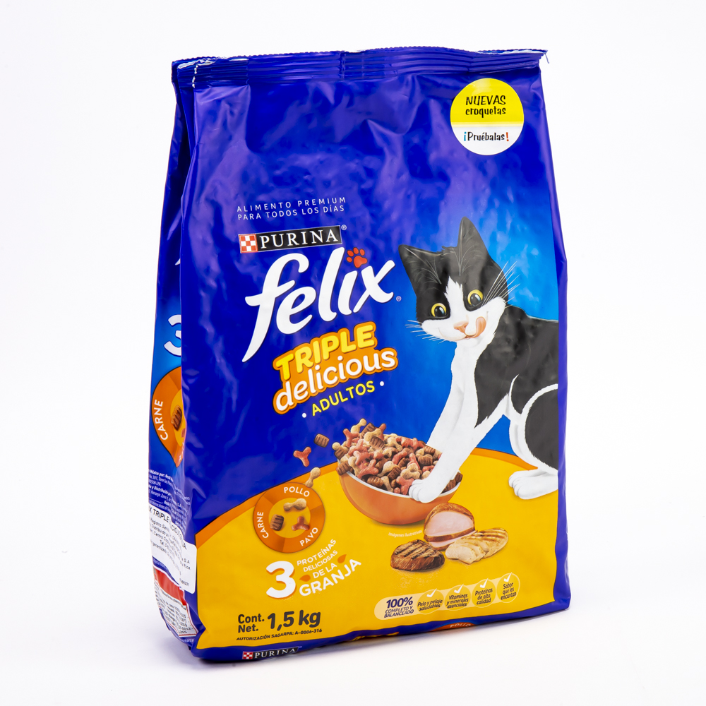 Alimento Félix delicias granja 1.5kg