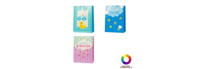 Bolsa cartón estampado surtido