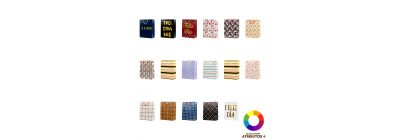 Bolsa cartón estampada grande