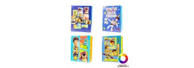 Bolsa cartón estampado mediano