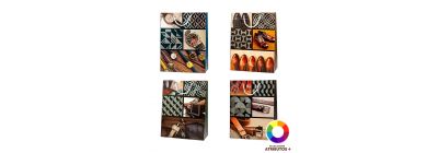 Bolsa cartón mediana estampada