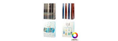 Bolsa cartón estampado surtido