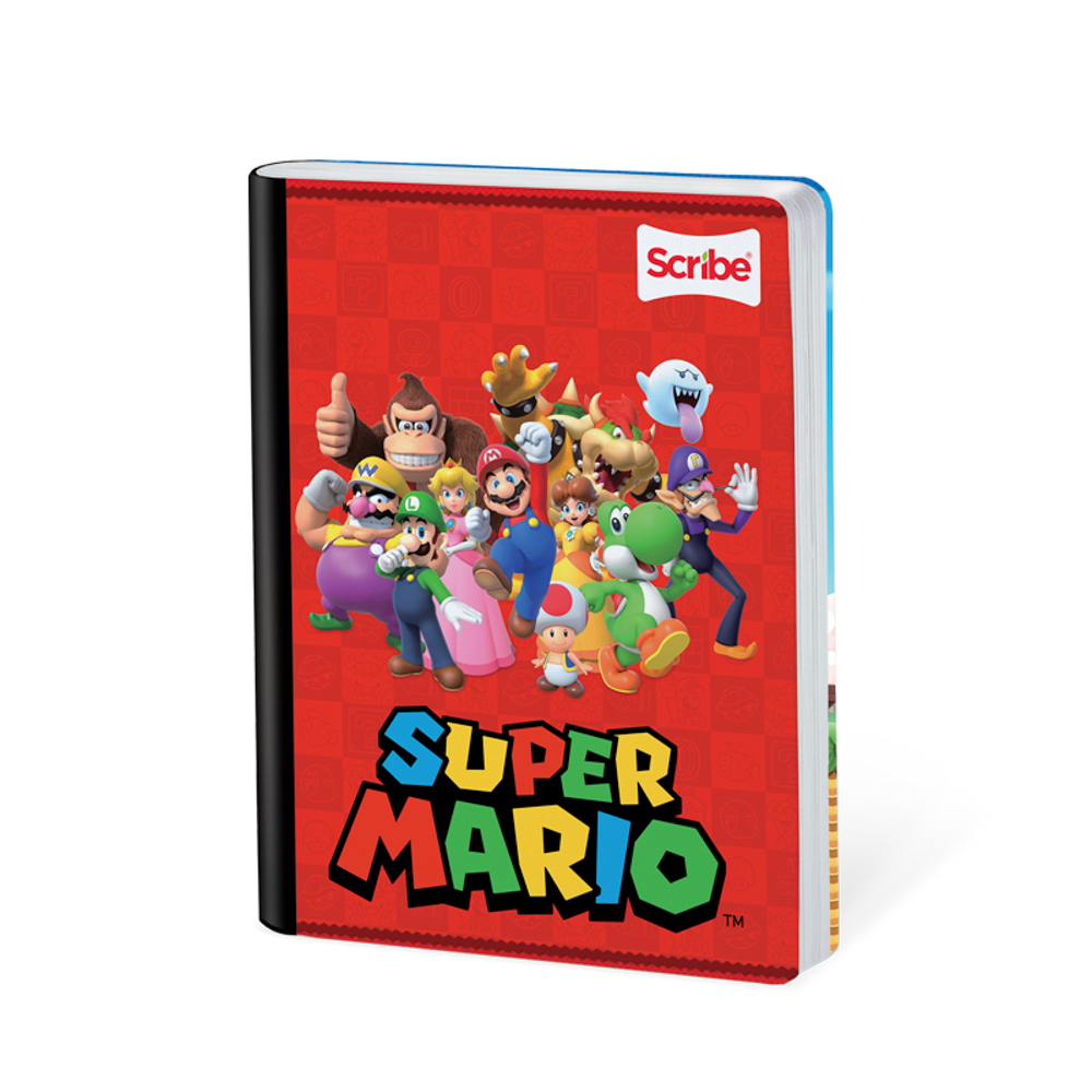 Cuaderno cosido 100h Mario Bros