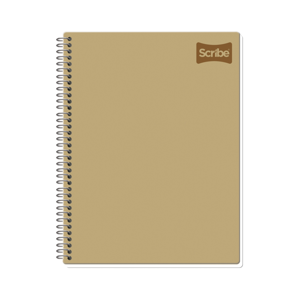 Cuaderno espiral Scribe 101-80h steno kraft