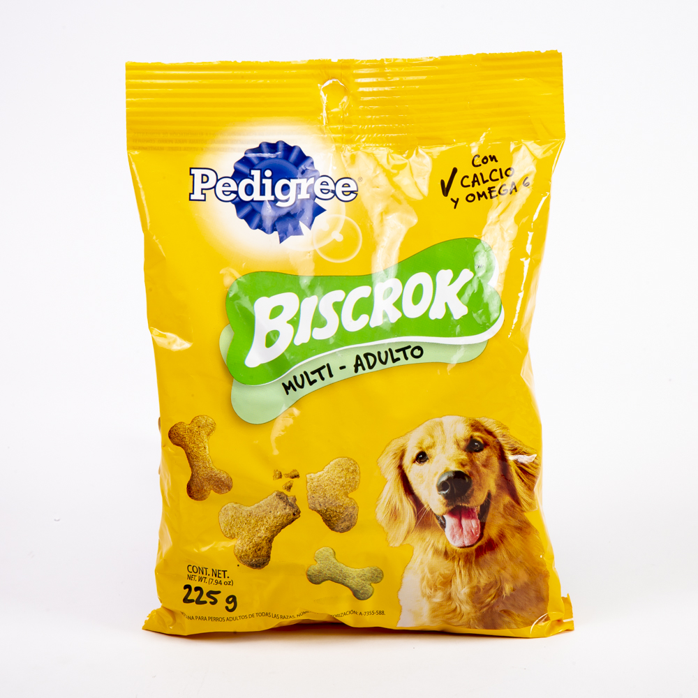 Alimento perro Pedigree biscrock adulto 225gr