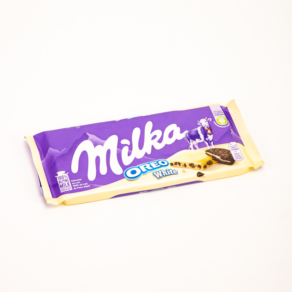 Chocolate Milka galleta oreo blanco