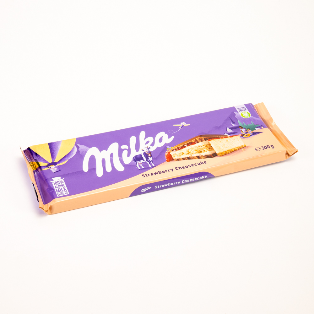 Chocolate Milka tableta cheescake fresa