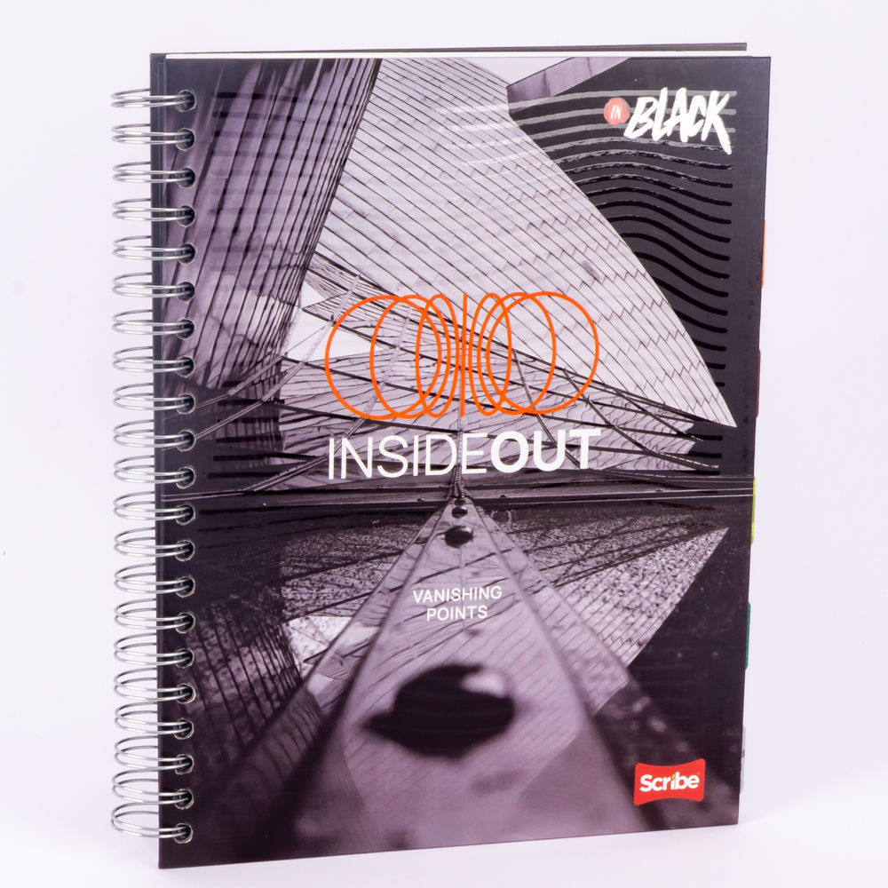 Cuaderno espiral 60h in black Surtido por estilo