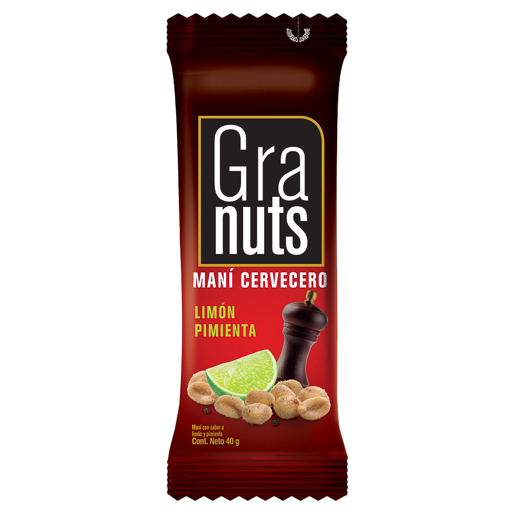 Maní granuts cervecero limón pimienta 40g