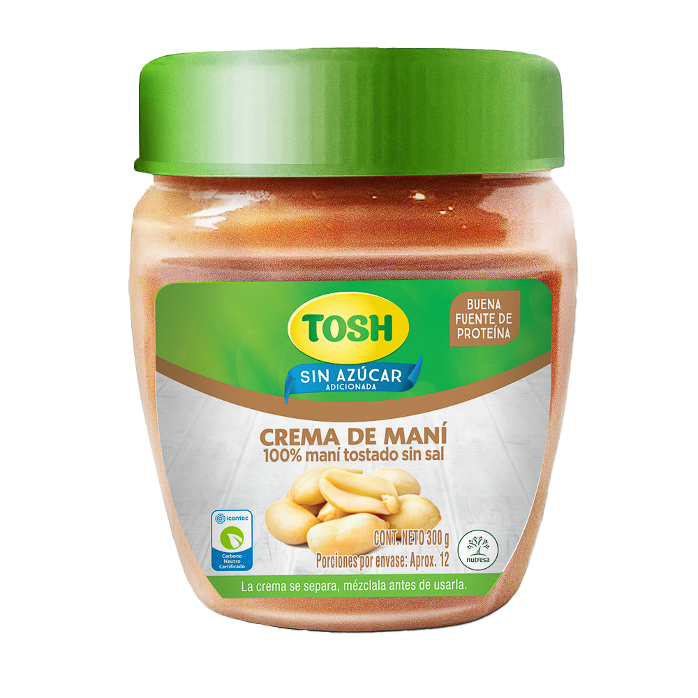 Mantequilla maní Tosh 300g