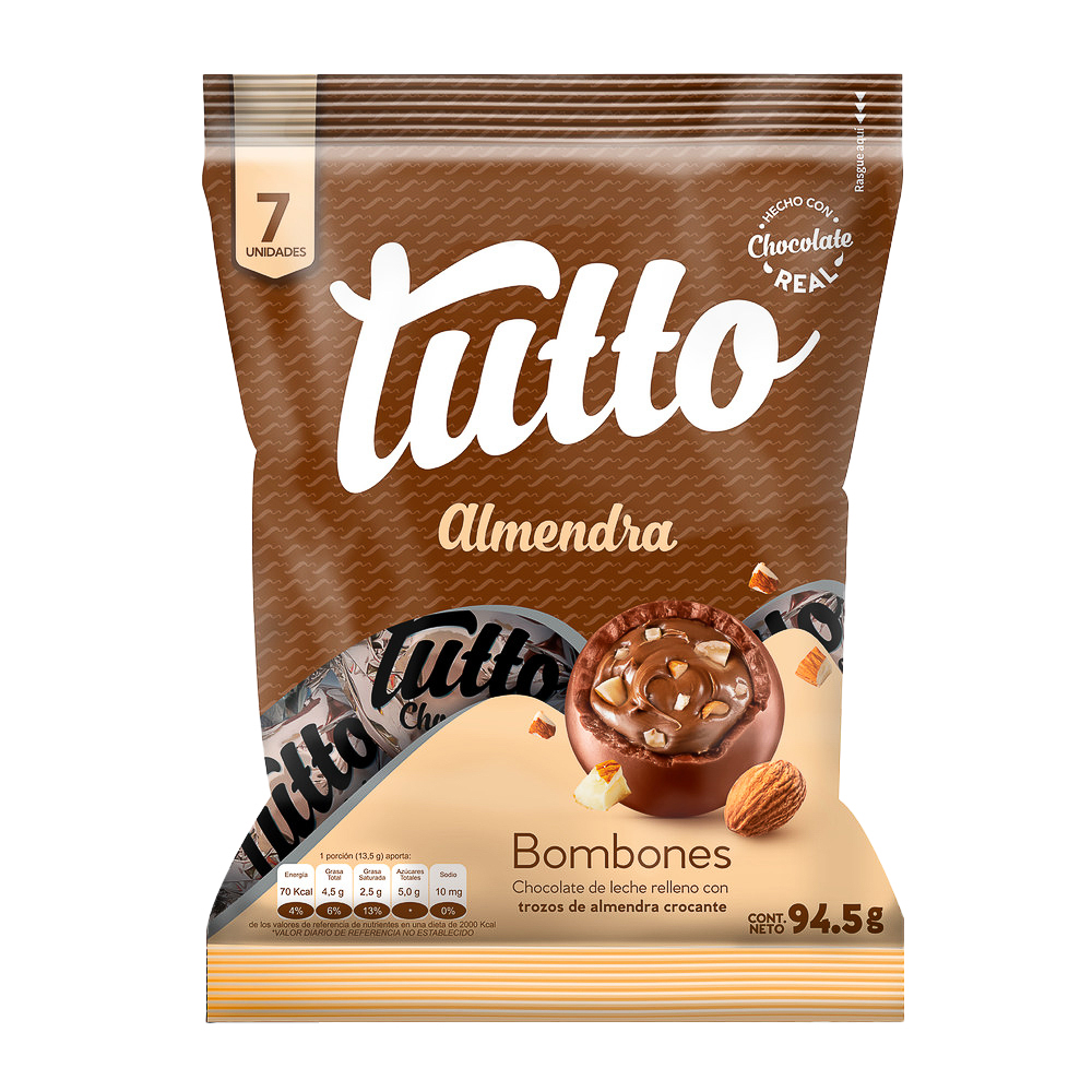 Bombón Tutto almendra 112g