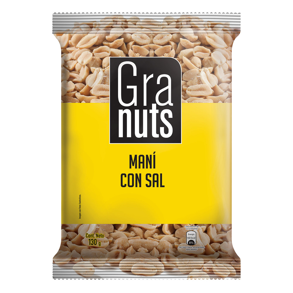 Maní Granuts salado 130g