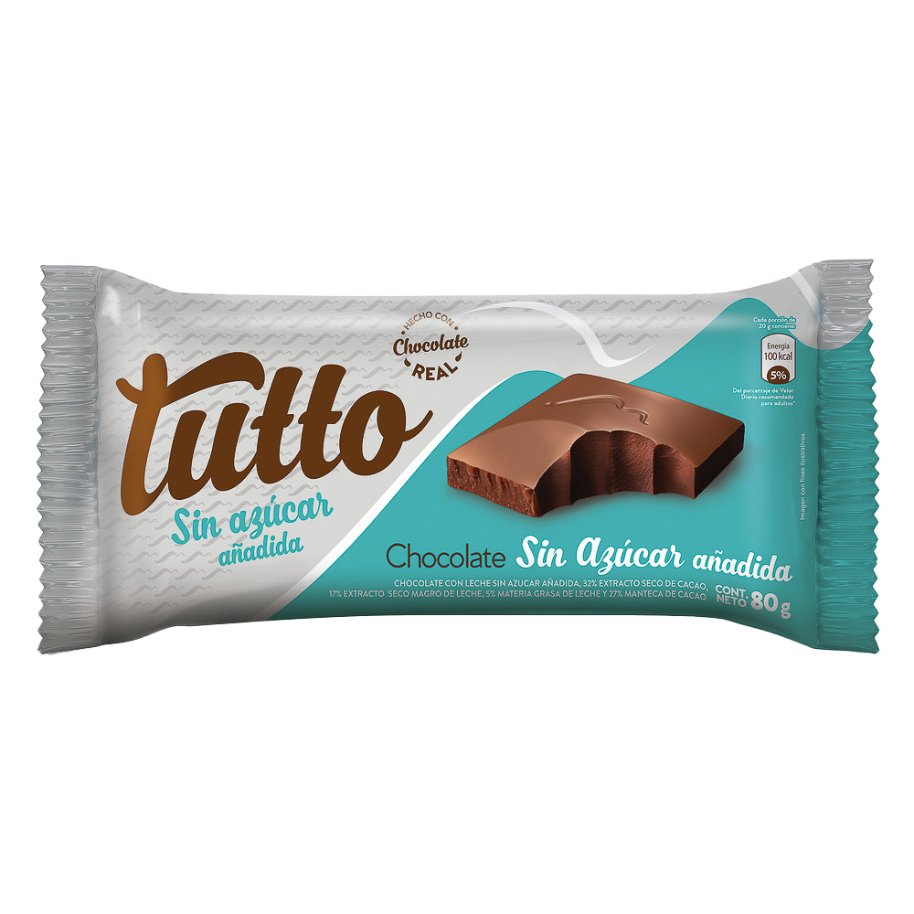 Chocolate Tutto sin azúcar 80g