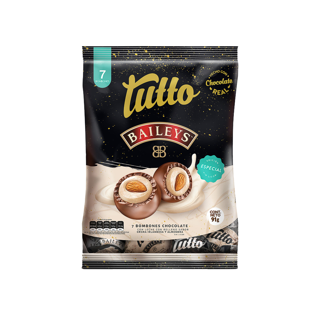 Bombón Tutto Baileys leche bolsa 7 unidades 13g