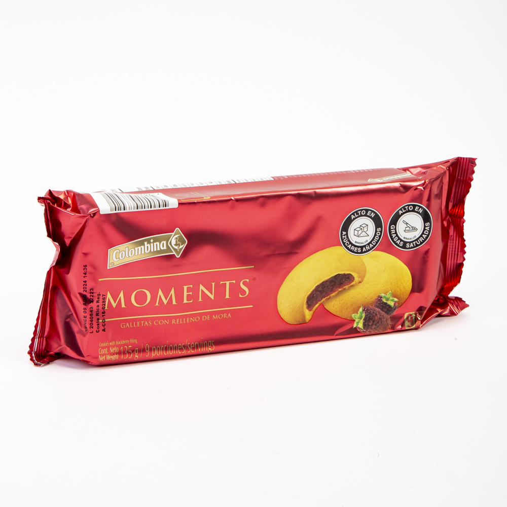 Galleta Colombina moments mora