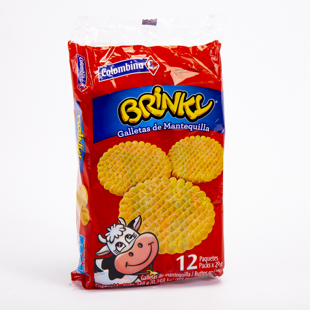 Galleta Colombina brinky mantequilla 12und 348g