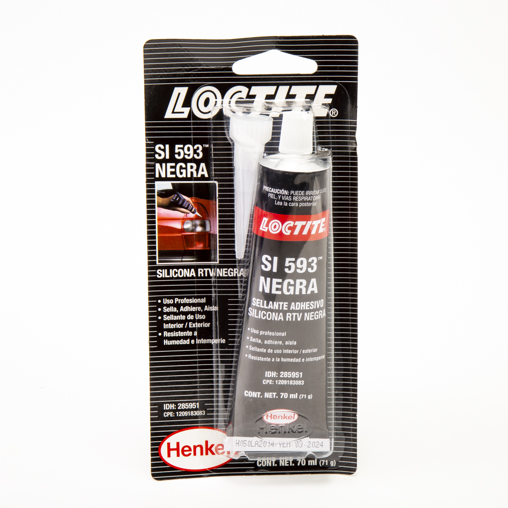 Silicones loctite negro 593 70ml