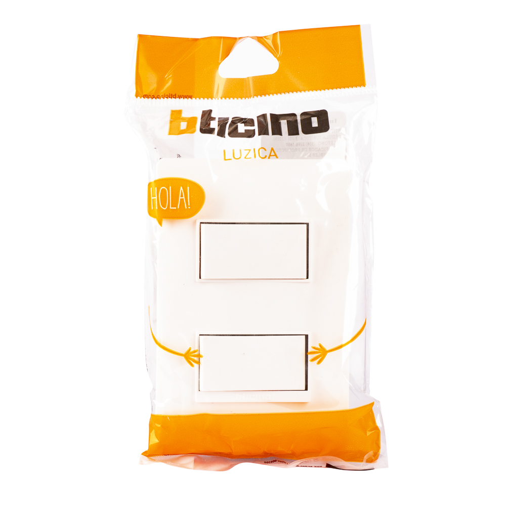Apagador luzica doble 15a blanco