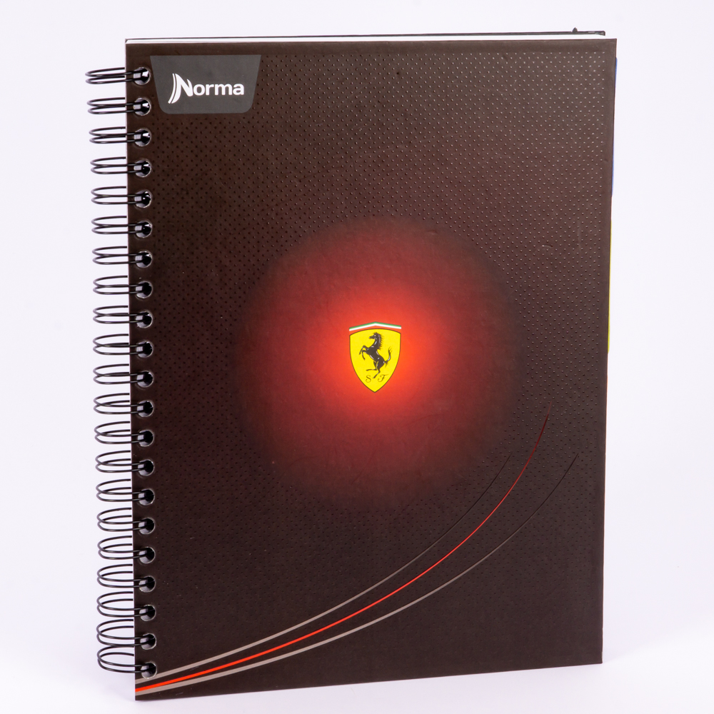 Cuaderno Norma espiral grande 5 materias 160h Ferrari Surtido por estilo
